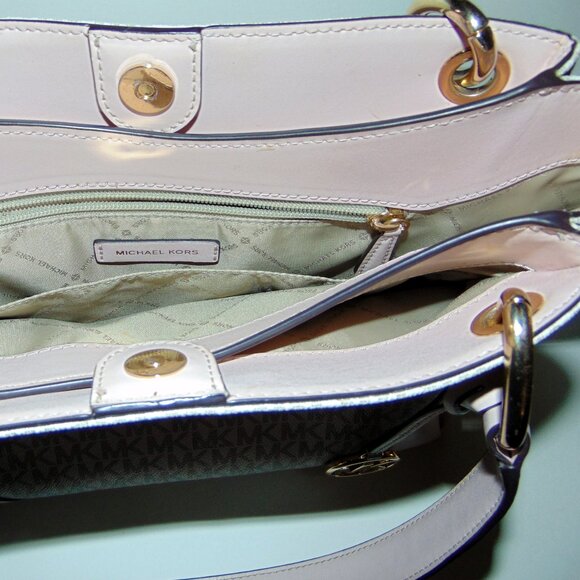 Michael Kors Large Nicole Triple Compartment Shoulder Tote Bag - Picture 7 of 9